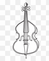 Cello Png Black And White Free - Cello Black And White Clipart,Cello Png