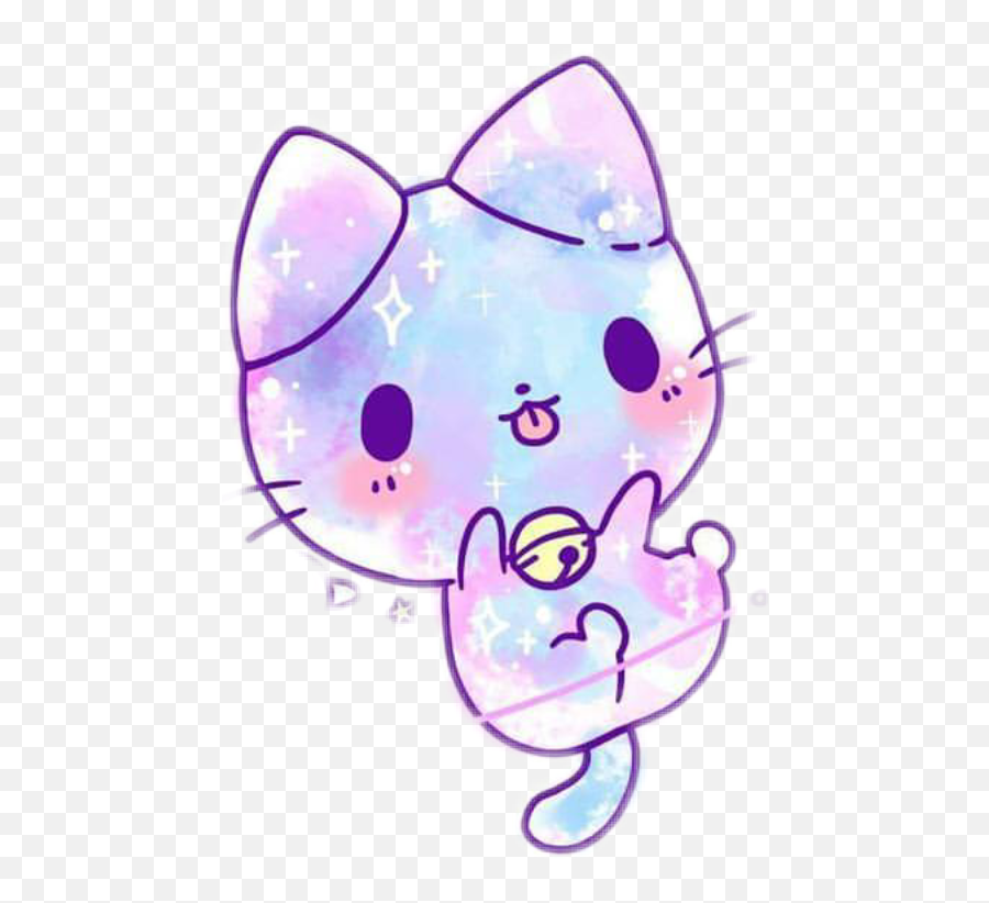 Cute Anime Galaxy Cat - Anime Cute Galaxy Cat Png,Anime Cat Png