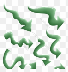 Realistic Green Arrow Pack Png Images Psd Free Download - Horizontal
