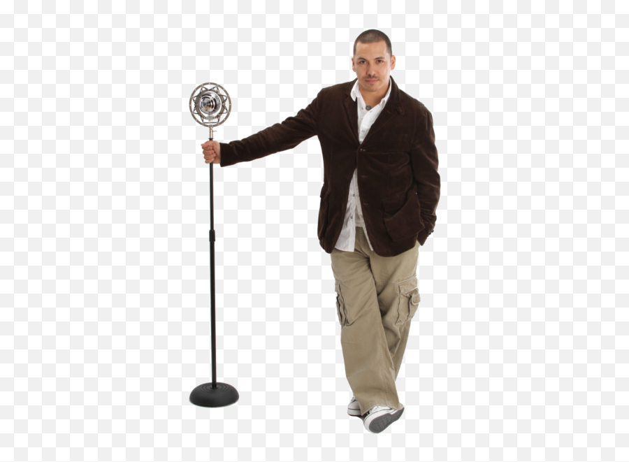 Man Standing With Microphone Png Official Psds - Man Microphone Png,Man Standing Png