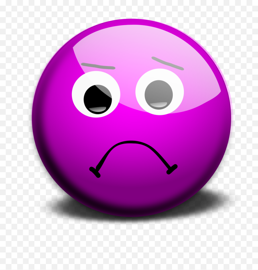 Illustration Of A Purple Smiley Face - Smiley Emoji Transparent Background Png,Sad Face Transparent