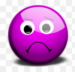 Illustration Of A Purple Smiley Face - Smiley Emoji Transparent Background Png,Sad Face Transparent