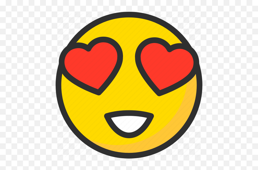 Emoji Emoticon Eyes Face Heart - Emoji Faces In Love Png,Heart Eyes Emoji Transparent
