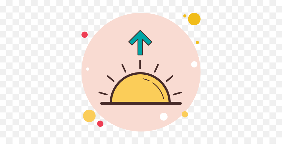 Sunrise Icon In Circle Bubbles Style - Widgetsmith App Icon Aesthetic Pink Png,Sunrise Icon