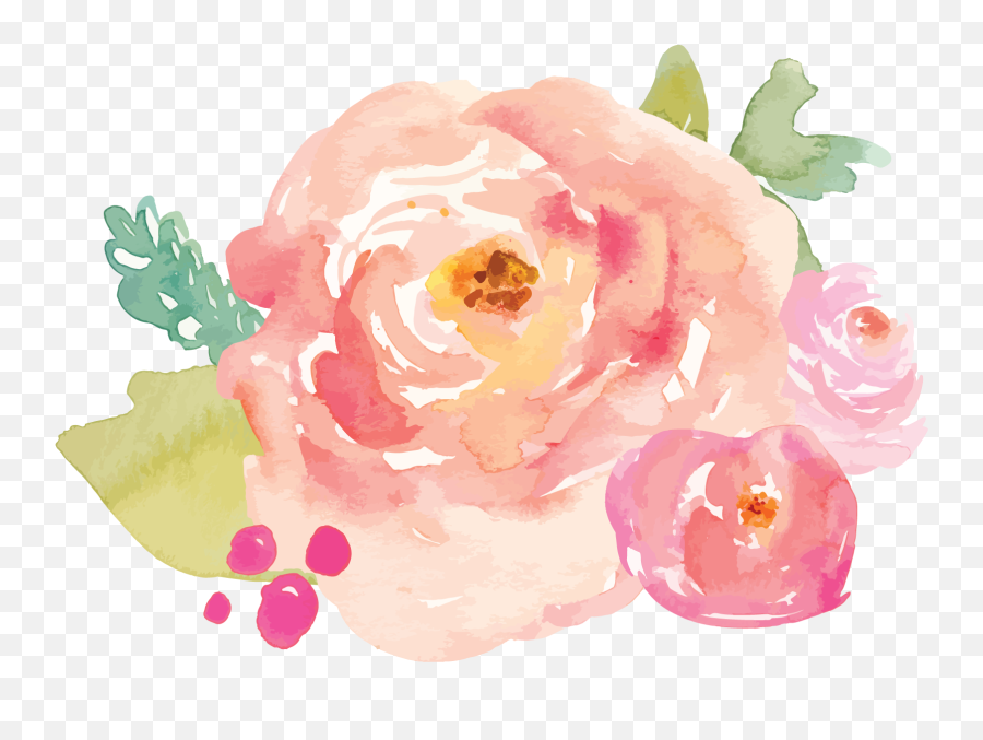 Flores Color Pastel Png Picture 538474 - Watercolor Pastel Flower Painting,Pasteles Png