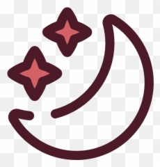 Stars Moon Night Weather Starry Astronomy Icon Png Pink