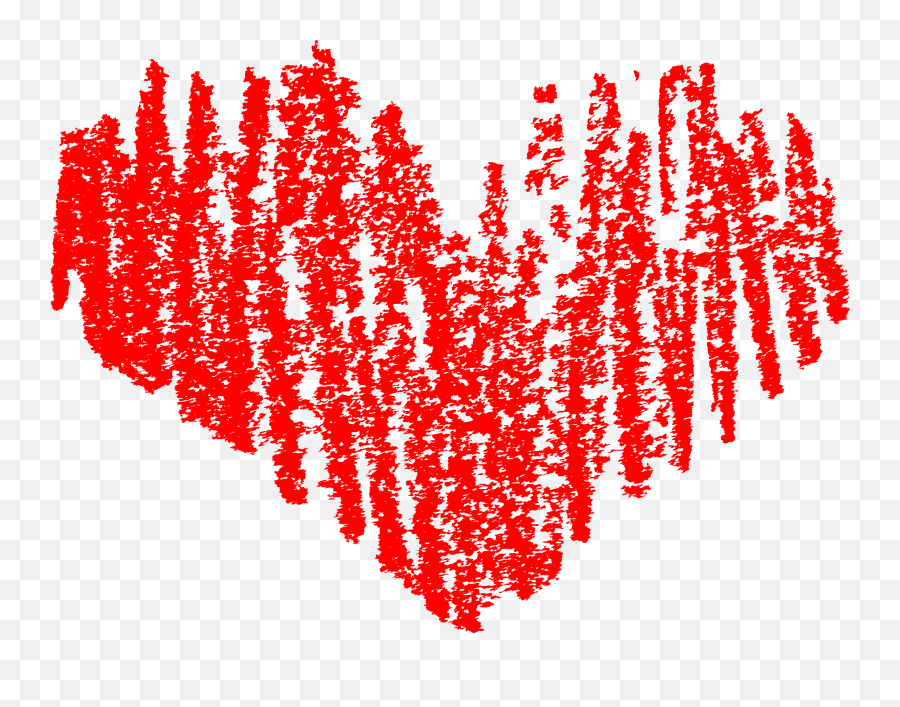 Png - Transparent Crayon Heart Png,Scribble Heart Png