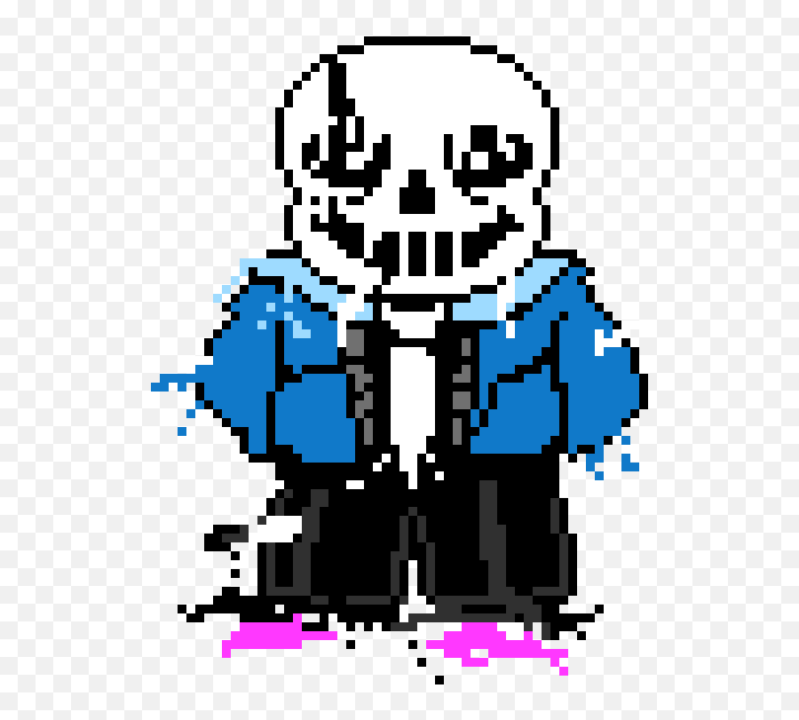 Download Melting Sans Sprite - Pixel Sans Full Size Png Sans Undertale Blue Eye,Melting Png