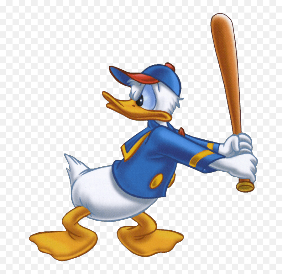 Donald Duck Playing Baseball - Donald Duck Baseball Png,Donald Duck Transparent