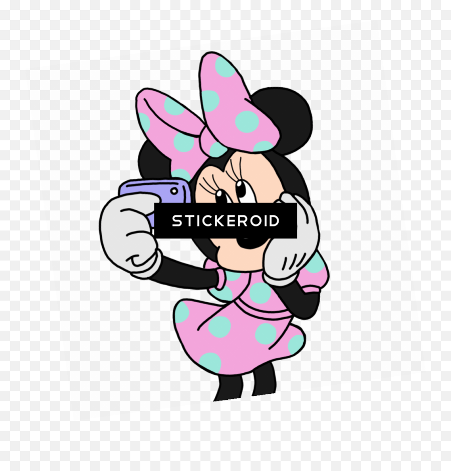 Mickey Minnie Mouse Selfie Clipart - Full Size Clipart Minnie Mouse Transparent Png,Mickey And Minnie Png