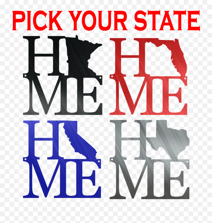 Pick Your State Home Stack Metal Wall Sign U2013 Lakewood - Poster Png,To Be Continued Meme Png