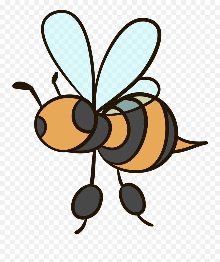 Bee Png Pic - Dibujo De Conejo Y Abeja,Cartoon Bee Png
