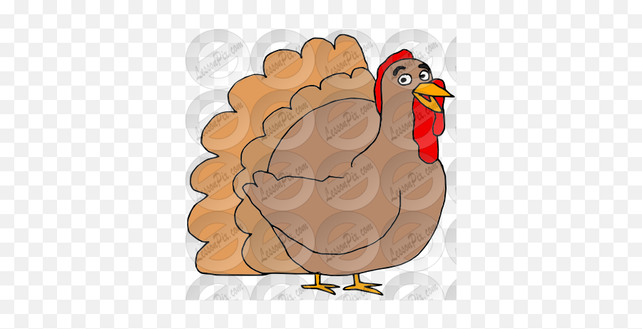 Happy Turkey Picture For Classroom Therapy Use - Great Cartoon Png,Turkey Clipart Png