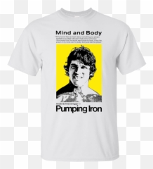 Us 698 2019 Fashion Hot Sale Arnold Schwarzenegger Pumping Iron Body Building Muscle Mr Universe Movie Tee Shirt - In Tshirts From Menu0027s Pumping Iron Poster Png,Arnold Schwarzenegger Transparent