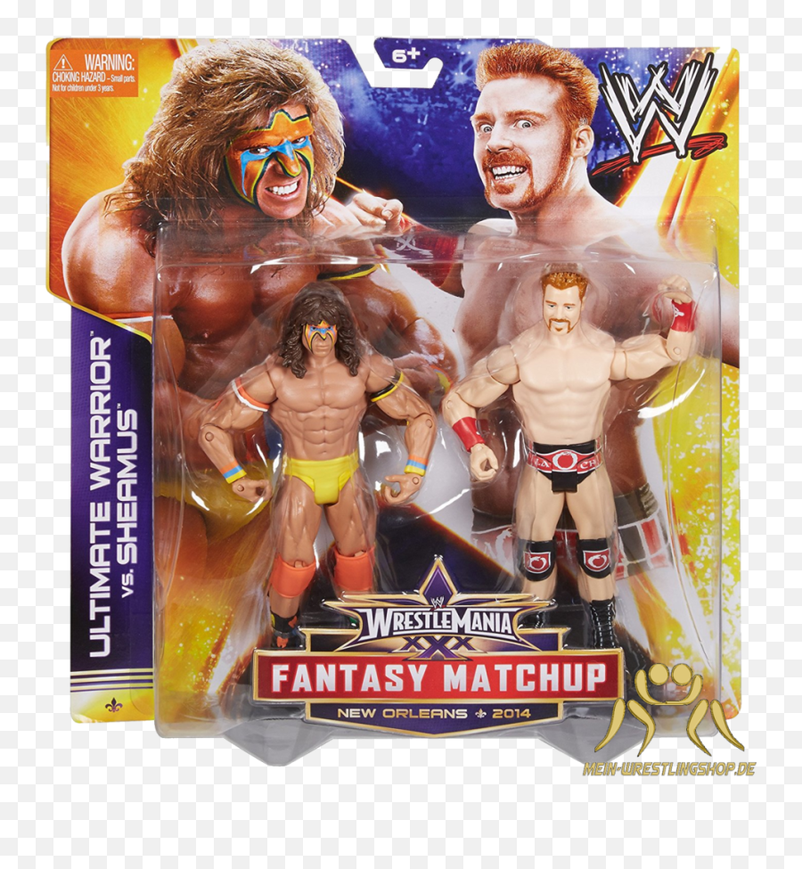 Download Wwe Figure 2 Pack Ultimate Warrior U0026 Sheamus - Full Wwe Fantasy Matches Toys Png,Sheamus Png