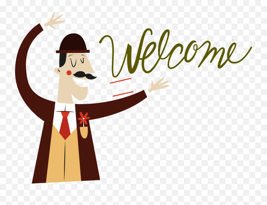 Cartoon Welcome Gestures Png Download - Welcome Cartoon Png,Welcome Transparent Background
