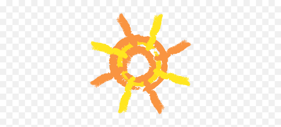 Painted Sun Logo Template - Illustration Png,Sun Logo