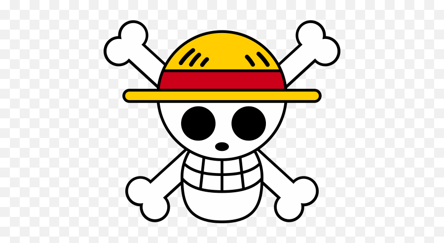 Download Pegatina One Piece Luffy - One Piece Skull Logo Png,Jolly ...