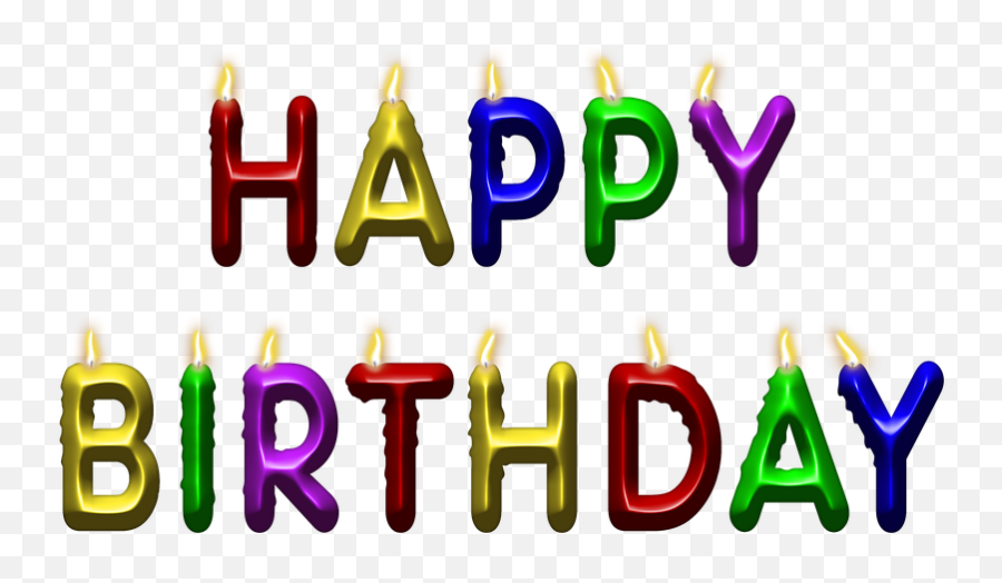 Png Image With Transparent Background - Happy Birthday Candles Transparent Background,Birthday Candle Transparent Background