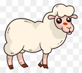 Cute Sheep Wool Lamb Hoof Flat - Eid Ul Adha Got Png,Lamb Png