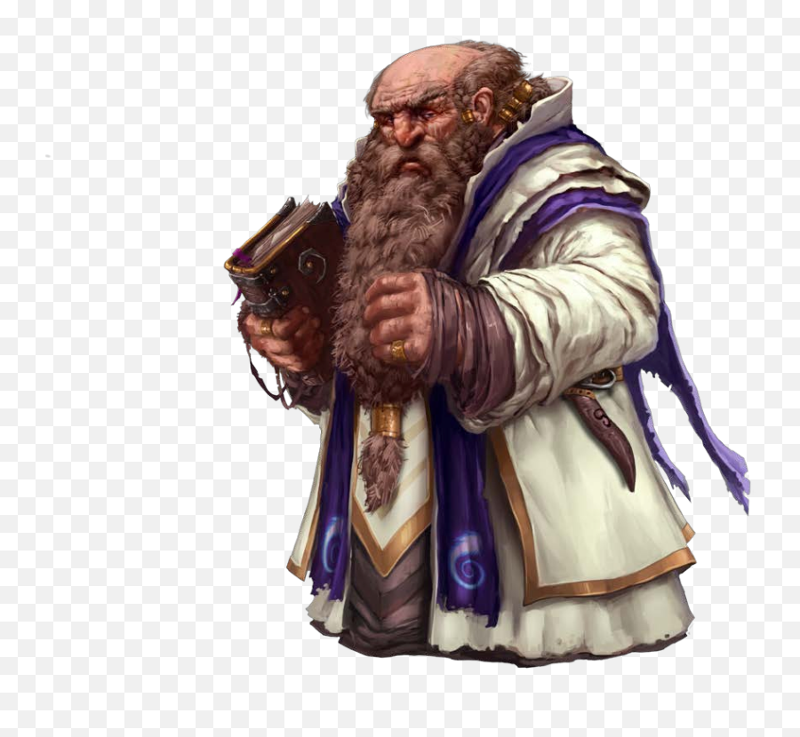 Download Wizard Beard Transparent - Dwarf Cleric With Robes Png,Wizard Beard Png