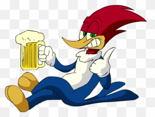 Kumpulan Gambar Woody Woodpecker - Woody Woodpecker With A Beer Png,Woody Woodpecker Png