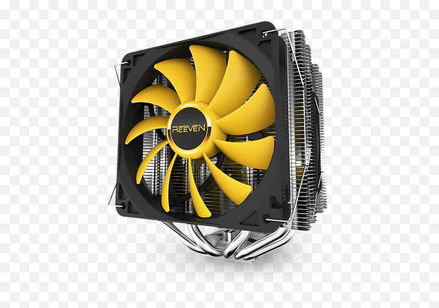 Okeanos - Dual Heatsink U0026 Fan Tower Cpu Cooler Reeven Okeanos Premium 140mm Dual Cpu Cooler Png,Arctic Assassin Png