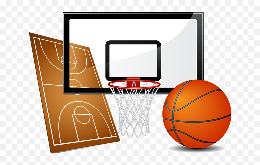 Download Hd Cartoon Basketball Court - Equipment Used In Basketball Png,Cartoon Basketball Png