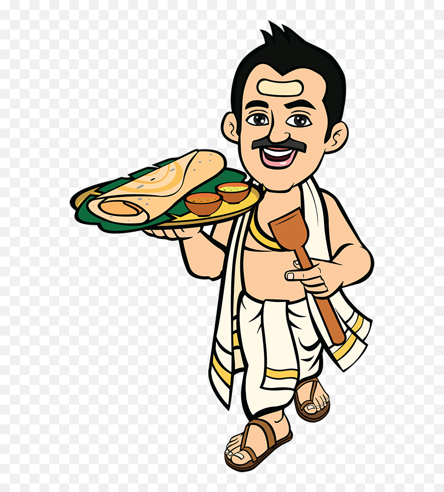 Indians Clipart South - South Indian Food Cartoon Png,Png Indians