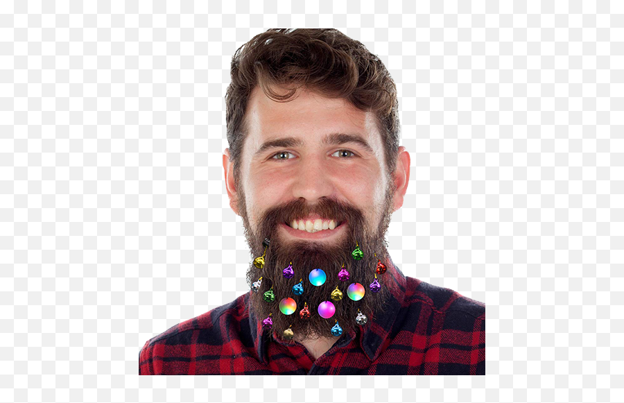 4 Lights Beard Ornaments - Christmas Lights For Beards Png,Goatee Png