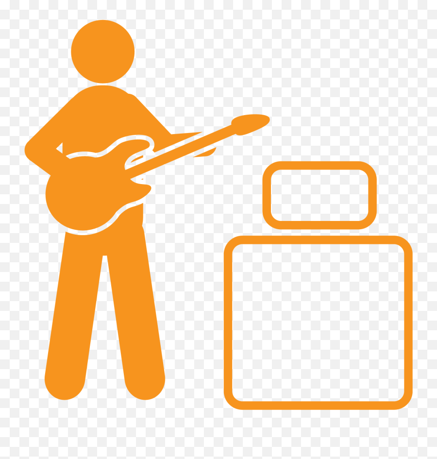 Download Orange Rock Guitar Intermediate Exam - Guitar Png Clip Art,Rock Guitar Png