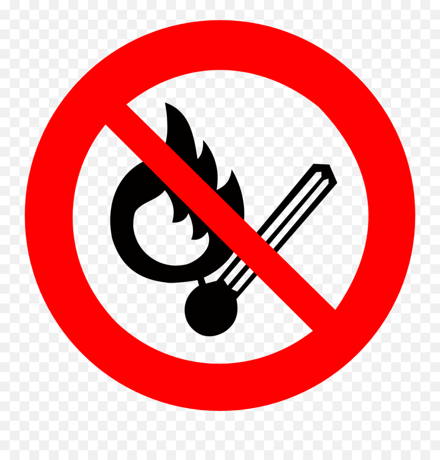 Information Boards No Open Flame Fire Ignition - Ne Pas Faire De Feu Png,Flame Circle Png