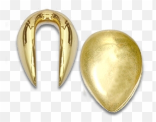 Brass Tear Drop Weight - Earrings png