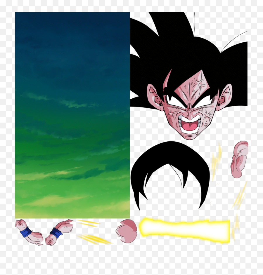 Extreme Anger Super Saiyan Goku - Goku Ssj Dokkan Png,Super Saiyan Goku Png