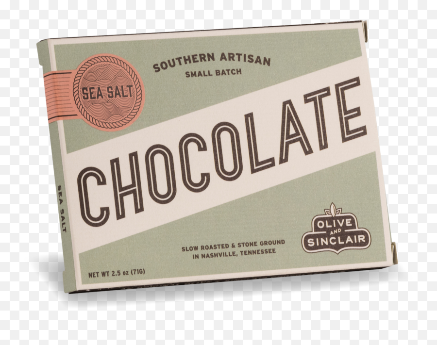 Sea Salt Chocolate Bar U2014 Olive U0026 Sinclair Co Southern Artisan - Packet Png,Candy Bar Png