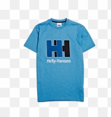 Unisex Helly Hansen Hh Logo Tee - Melange Blue On Garmentory Short Sleeve Png,Hh Logo