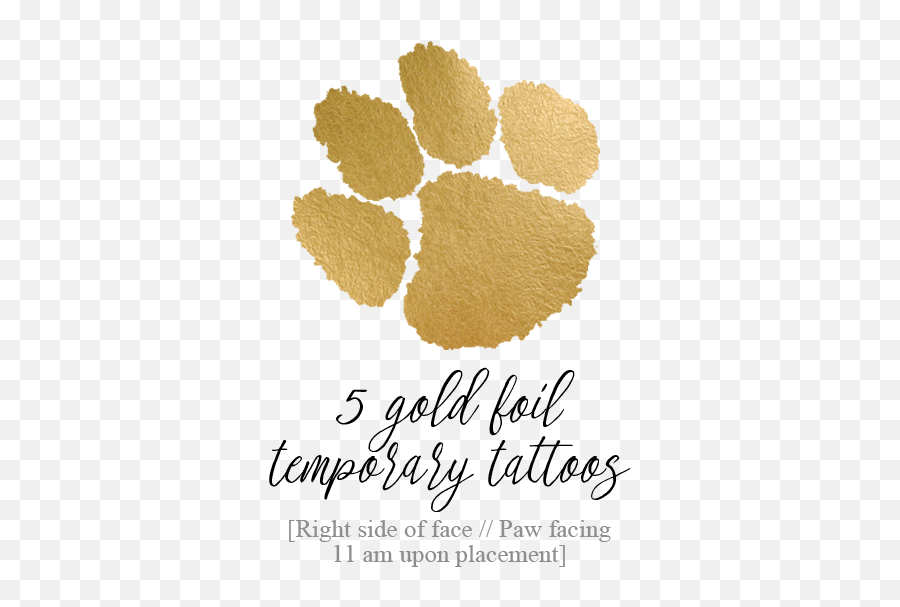 Download Hd Tiger Paw Inspired Temporary Tattoo - Tiger Paw Vector Graphics Png,Tiger Paw Png