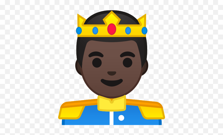 Prince Emoji With Dark Skin Tone Meaning And Pictures - Prince Icon Png,Crown Emoji Png