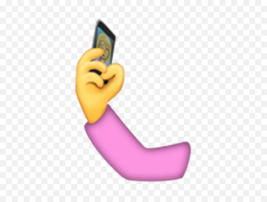 Taking Selfie Emoji - Selfie Emoji Png Clipart Full Size Phone In Hand Emoji,Shrug Emoji Png