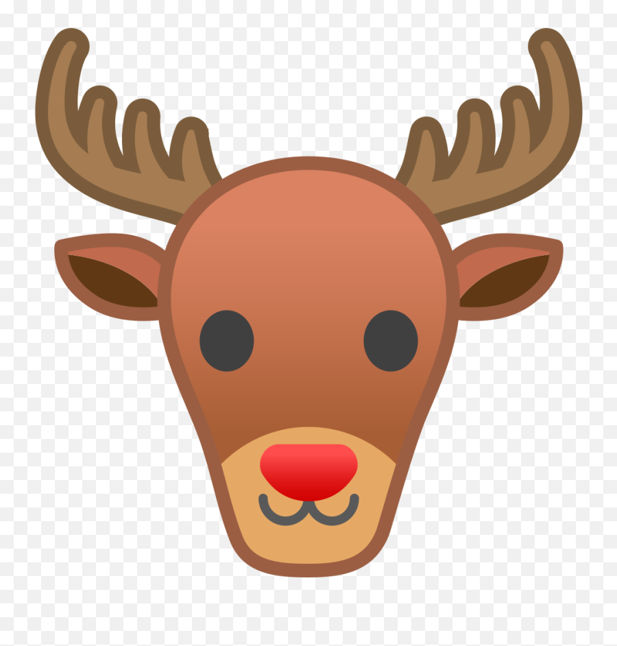 Moose Clipart Emoji Transparent Free For - Reindeer Emoji Png,Emoji Animals Png
