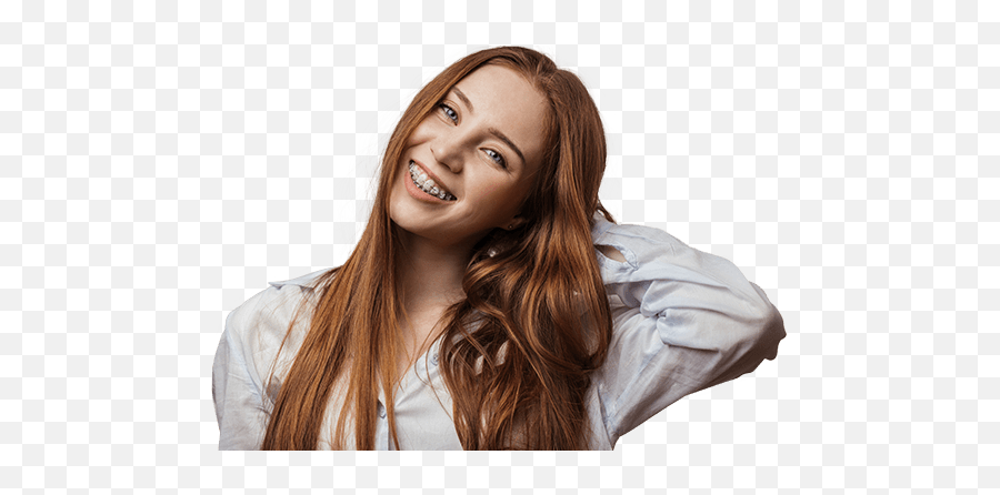 Braces With Missing Teeth Cleburne Straighter Hart - Women With Clear Braces Png,Smile Teeth Png