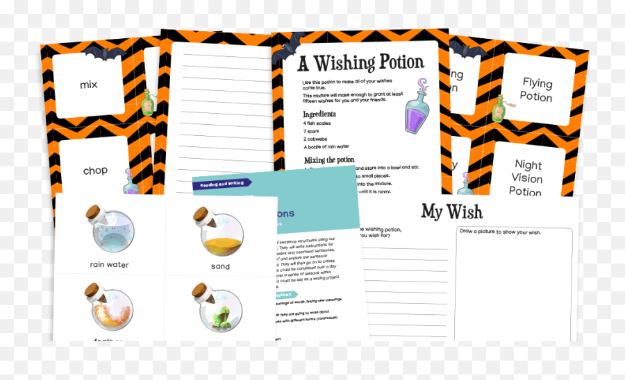 Year 2 Instruction Writing U2013 Ks1 Magical Potions - Vertical Png,Potions Png