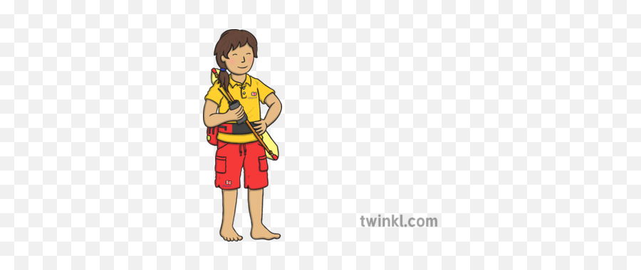 Rnli Lifeguard Illustration - Rnli Lifeguard Clip Art Png,Lifeguard Png