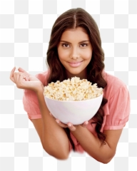 Pop Corn Png - Eating