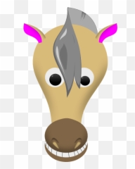 Comic Horse Face Clip Art - Mask Of Horse Faces Png,Horse Mask Png