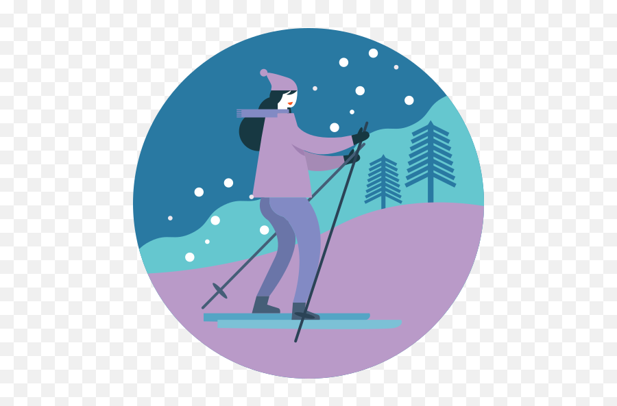 Activity Ski Skiing Winter Free Icon - Ski Icone Png,Winter Icon