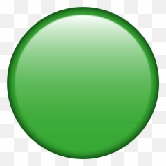 Green Button Icon Png - Round