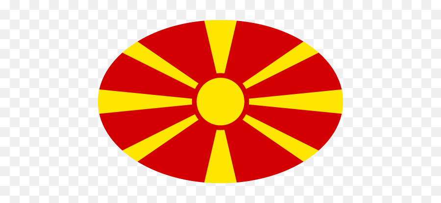 Vector Country Flag Of North Macedonia - Oval Vector World Dot Png,Finland Flag Icon