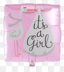 Ready U0026 Floating Itu0027s A Girl Stork - Garment Bag Png,It's A Girl Png