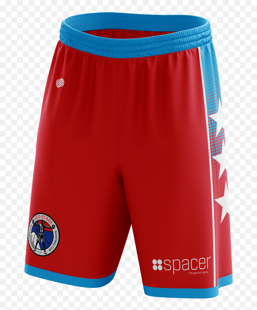 Red Stars Basketball Shorts - Board Short Png,Red Stars Png
